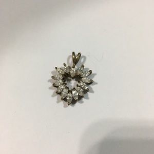 Pretty diamond heart charm